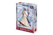 Puzzle 3v1 Ľadové kráľovstvo II/Frozen II 200 dielikov s diamantmi s lepidlom