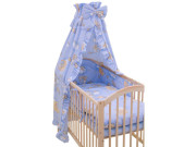 Súprava do postieľky 4dielna Mráčik modrý 120 x 90 cm