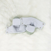 Capačky Teddy fleece double Olive olivová Esito