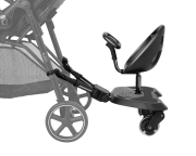 Stúpadlo ku kočíku so sedátkom Ally XL Black