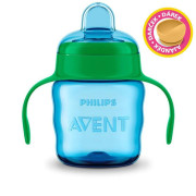 Hrnček pre prvé dúšky Classic 200 ml s držadlami chlapec + darček miska 6 m+ Philips Avent