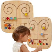 Drevený nástenný panel - hmat a priraďovanie Viga