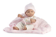 New Born dievčatko - realistická bábika bábätko s celovinylovým telom 855 - 25 cm Guca
