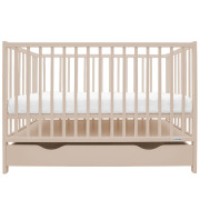 Detská postieľka so šuplíkom Basic kašmírová New Baby