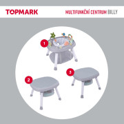 Billy multi play centrum 3 v 1 grey Topmark
