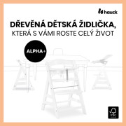 Drevená stolička 2v1 Alpha+ Hauck