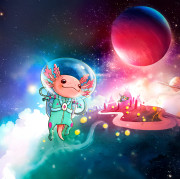 Spoločenská rodinná hra Galaxolotl Haba