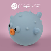 LED silikónová nočná lampička dotyková Rgb Puffer Fish, modrá Mary's