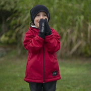 Detská zimná softshellová bunda s baránkom Lamb Red Esito