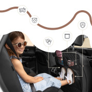 Ochrana na sedadlo-opierku vozidla/vreckár vodeodolný čierny Sipo