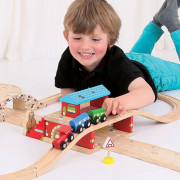 Nádražie nad cestou Bigjigs Rail