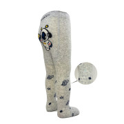 Pančucháče s protišmykom 3x ABS veľ. 80/86 sivé atronaut Be Snazzy