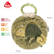 Plyšová knižka chameleon, Crazy Baby Fehn