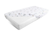 Bavlnená prestieradlo s gumou a potlačou 70 x 140 cm Babymatex