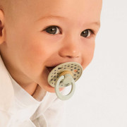 Cumlík z prírodného kaučuku Colour Polka 0 - 6 mesiacov Bibs