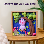 OKTO Modelovanie Malý svet v rámčeku motív "Netopier"