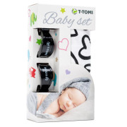 Baby set - bambusová osuška + kočíkový kolíček