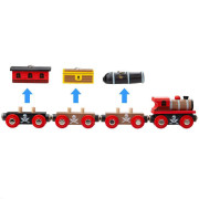 Pirátsky vlak + 3 koľaje Bigjigs Rail