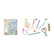 Kreatívna súprava Tvoríme s bužírkami Scoubidou Mier a láska Janod