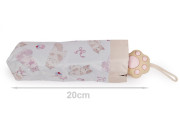 Detský skladací mini dáždnik mačka s rukoväťou labka