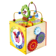 Motorická kocka drevená 34 cm