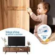 Bezpečnostné zámky na skrinky a zásuvky sada 10 ks Sipo