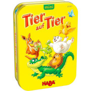 Mini hra pre deti Zviera na zviera v kovovej krabici Haba