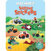 Hra so silikónovými samolepkami Traktory