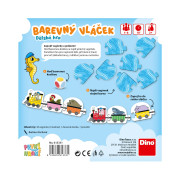 Prvé hranie Farebný vláčik náučná hra Dino