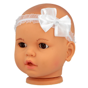 Dievčenská čelenka s mašľou, tenká