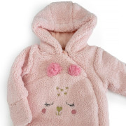Zimná dievčenská dojčenská kombinéza Pidilidi Pink
