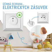 Ochranné kryty na elektrické zásuvky set 12 ks + 2x kľúče Sipo