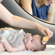 Sada drevených kefiek Baby Care 3 ks