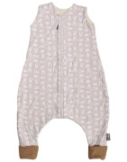 Merino spací vak zajac béžový s nožičkami