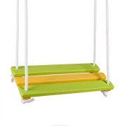 Hojdacia doska drevená zeleno - žltá 46x19,5 cm