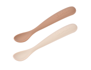 Prvé lyžičky silikónové 2 ks s puzdrom Beaba