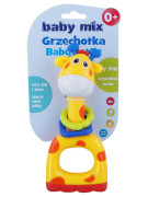Detská hrkálka Baby Mix žltá žirafa