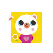 Edukačná magnetická hra Emócie a pocity Medvedík s predlohami Janod