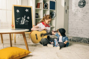 Hudobná gitara textilné Tiny Rockers Tiny Love