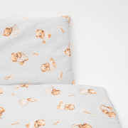 2-dielne posteľné obliečky Sweet teddy bear 90/120 cm grey New Baby