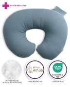 Mušelínový polohovací vankúš MiniRelax 140 cm Babymatex