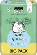 Nohavičkové eko plienky Muumi Baby Walkers 5 Maxi+ 10-15 kg 54 ks