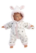 Realistická bábika bábätko s mäkkým látkovým telom 32 cm Little baby Llorens