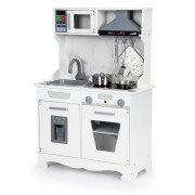 Veľká drevená kuchynka pre deti so svetlami a zvukmi + príslušenstvo