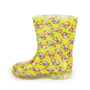 Chlapčenské čižmy PVC - potlač autíčko Pidilidi zelená