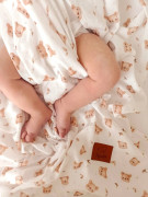 Mušelínová letná sada vankúš s volánikmi Macko Infantilo