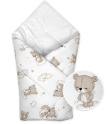 Zavinovačka pre bábätko Klasik Malý Macko biela/béžová Baby Nellys