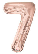 Nafukovacia číslica rose gold 86 cm