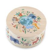 Drevený cajón bubienok Zvieratá sveta Sarah Betz Vilac