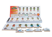 Drevený puzzle set 4 x 12 dielov